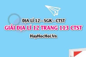 Giải Địa lí 12 trang 113 Chân trời sáng tạo SGK